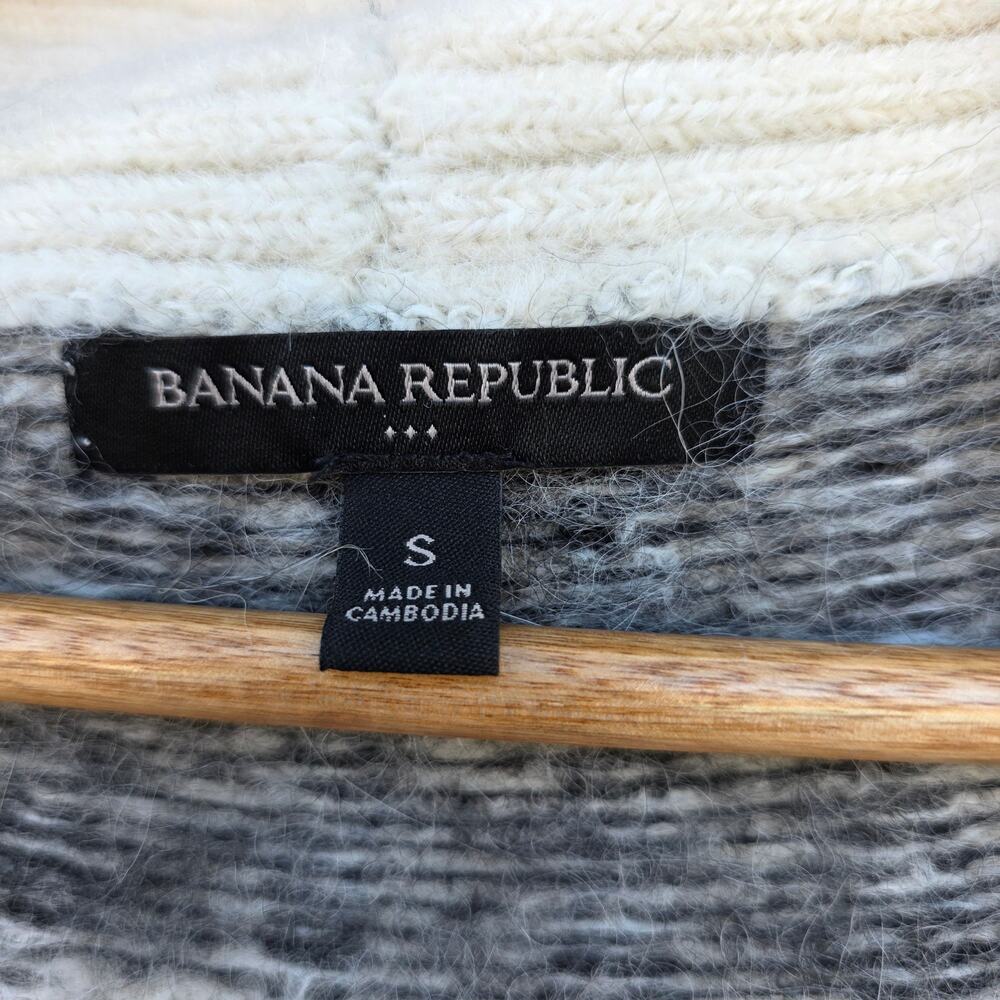 Banana Republic Fair Isle Alpaca Blend Cardigan Transition Cream Size S - Picture 5 of 7
